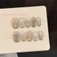 10 Móng Tay Nhân Tạo Phong Cách Pháp Với Zircon Thiết Kế Trắng Thanh Lịch Cho Nữ Cô Gái