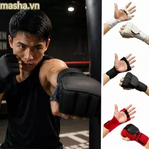 Chiến đấu quấn tay, Điều chỉnh dây đeo Hỗ trợ cổ tay Găng tay đấm bốc, Nhanh chóng Giảm xóc Thấm hút hơi thở Polyester Sparring Mitt Boxing Training