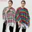 COSCOVED Trang Phục Mexico, Sọc Cầu Vồng Halloween Phong Cách Mexico Áo Choàng, Cosplay Đạo Cụ Cosplay Dân Tộc Cape Áo Choàng Người Mexico Poncho Tiệc Ngày Lễ