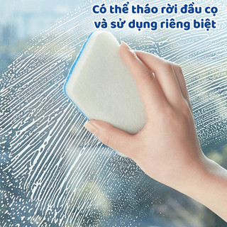 Bàn Chải Chà Sàn Nhà Tắm Dùng Một Lần, Cọ Vệ Sinh Đa Năng Kèm Đầu Cọ Thay Thế, Làm Sạch Hiệu Quả