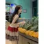 Đầm voan hoa kiểu Pháp phong cách ngọt ngào Váy đi biển ngắn kỳ nghỉ bên bờ biển nhỏ mùa hè