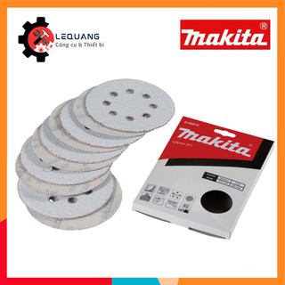 Nhám tròn đế lông 125mm độ hạt 40-400 Makita (Hộp 10 tờ)