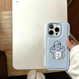 Ốp lưng nhân vật nét cơ bắp phù hợp với iPhone17promax 16/15/14/13/12