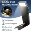 Đèn Sách Clip-On EDIWANY, Đèn Đánh Dấu Trang LED 3 Màu, Chất Lượng Cao Sạc Bảo Vệ Mắt 5 Độ Sáng Đèn Sách Mini Ngủ Đọc Sách
