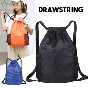 Túi tập thể dục thể thao YUUKII, Ba lô dây rút chống mài mòn màu trơn, Túi tập thể dục chống nước nhẹ chất lượng cao Bơi lội