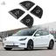 Dành Cho Tesla Highland 3Y 2024 2025 Cửa Sổ Công Tắc Bao Trang Trí 4 Sợi Carbon