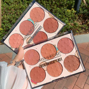 MISS ROSE Six-Color Blush Matte Multi-Color Blush Palette Natural Sun Red Female High Gloss Cheap Contouring All-in @ -26062602