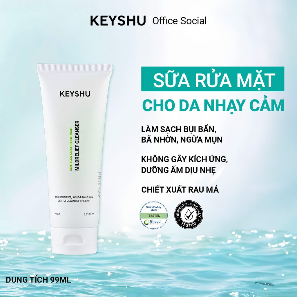 sữa rửa mặt cho da nhạy cảm 