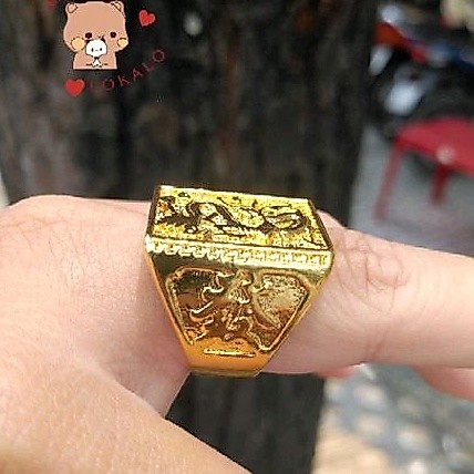 Men's Feng Shui Ring, engravable by Lokalo
