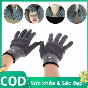 Trong kho dẫn điện Điện Massage điện cực găng tay thư giãn tay massager công cụ cá tuyết