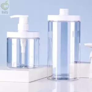 Hộp đựng xà phòng tắm ROLY, Hộp đựng chai bơm miệng rộng, Chai tắm PET 500 / 1200ml dung tích lớn có thể đổ lại cho dầu gội Dầu xả Lotion