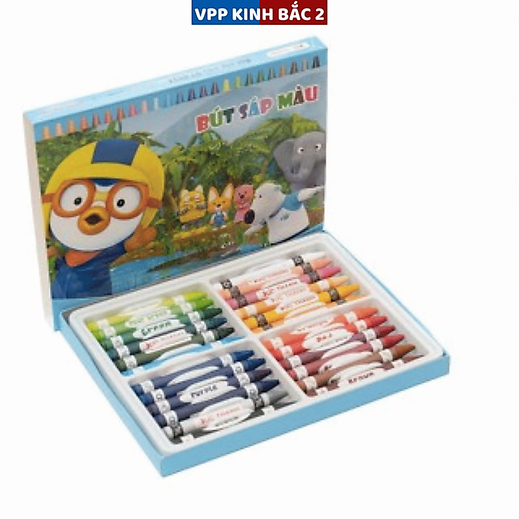 Hộp bút sáp màu Đức Thanh 12/18/24 màu xinh cho bé