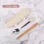 Sáng Tạo Hoạt Hình Lợn Thép Không Gỉ Bộ Đồ Ăn Hộp Đũa Thìa Bộ Dễ Thương Học Sinh Trẻ Em Di Động Đi Chơi Bộ Đồ Ăn 6.24