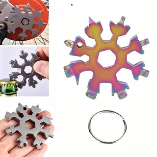 Cờ Lê Đa Năng 18 Trong 1 Hình Bông Tuyết Bằng Thép Không Gỉ