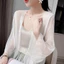 VN Thích hợp cho Áo len chống nắng chất liệu voan cỡ lớn dành cho nữ, Phong cách thanh lịch nhẹ nhàng, Áo mỏng dáng rộng, Khăn choàng ngắn phong cách.