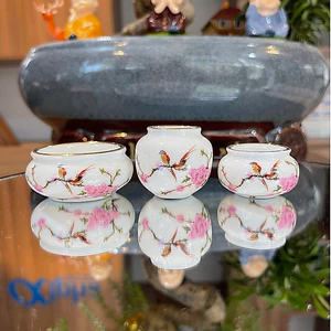 Cóng sứ hút mật , tiêu mi hàng Bát Tràng mẫu decal viền kim gắn sẵn tai