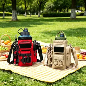 Túi đựng đồ uống cắm trại SUIT có dây đeo vai 25 X 13 Cm Giá đỡ đường mòn có lưu trữ phía trước và túi đựng bên tay áo