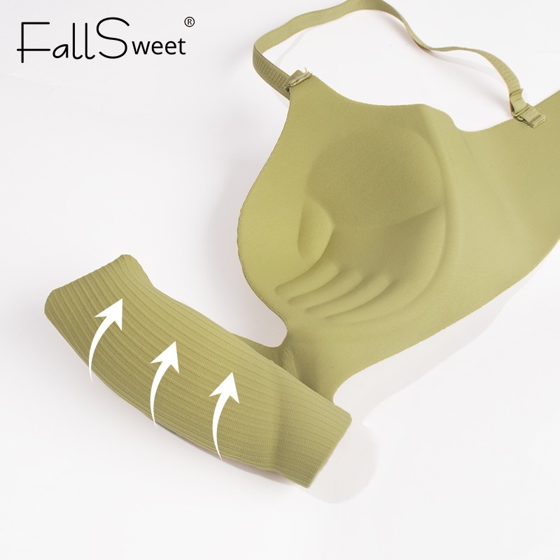 Áo Ngực Đẩy Lên FallSweet Nâng Ngực Không Dây Chống Chảy Xệ Thoải Mái Ngực Nhỏ 34-42AB