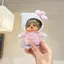 PS1 MONCHHICHI x Hello Kitty Plushie Móc Khóa Dễ Thương Áo Khoác Mini Túi Búp Bê Quyến Rũ Mặt Dây Chuyền Quà Tặng SP1
