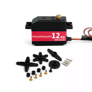 🔥phụ kiện xe rc servo rc đồ nâng cấp xe rc 12kg Lái Bánh Răng Cao Mô-men Xoắn Thấp Thân Ngắn Điều Khiển Từ Xa Mô Hình Ô Tô Mô Hình Máy Bay Robot Cố Định Bánh Lái Kỹ Thuật Số