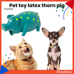 Đồ chơi nhai chó hình con lợn hoạt hình bền bỉ – Đồ chơi âm thanh thú cưng chống cắn lâu trôi dành cho chó nhỏ Hoàn hảo để giải trí và huấn luyện Đồ dùng cho thú cưng bền cho chó