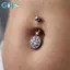 GHX Trái Tim Bướm Hoa Rốn Nhẫn Nữ Thiết Kế Dễ Thương Với Thép Không Gỉ Trang Phục Mùa Hè VN