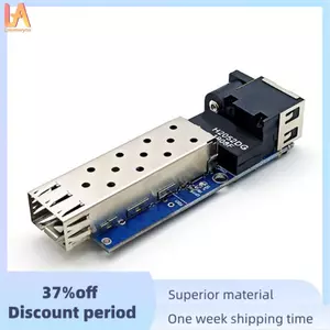 Mô-đun thu phát khe cắm chuyển đổi phương tiện sợi Mini 100 / 1000M Gigabit PCBA Fiber Công tắc Ethernet quang