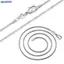 Bluelover Dài 16-28inch (40-80cm) Bạc Chokers Nelaces 1mm Rắn Dây Xích Nelace Mới