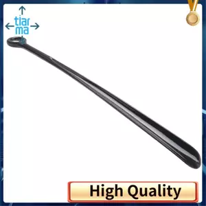 18.5 inch Nhựa Tay Cầm Cực Dài Giày Sừng Giày Linh Hoạt Dễ Dàng Chắc Chắn Trượt Hỗ Trợ, 1x Đen
