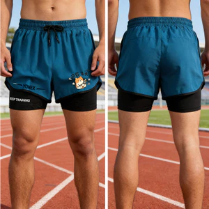 YY Mùa Hè Nhẹ Sấy Tốc Độ Quần Short Thể Thao 2 Trong 1 Giả Hai Mảnh Rời Thoáng Khí Nam Nữ Cầu Lông Đa Năng, Tennis, Chạy Chậm Thể Dục, Chống Sáng Ra