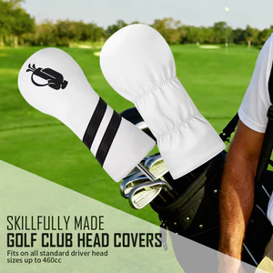 Golf Club Cover Club Head Cover Parallel Bar Ball Bag Thêu No. 1 Fairway Nắp Gỗ Nam Nữ Cùng Phong Cách Phụ Kiện Golf