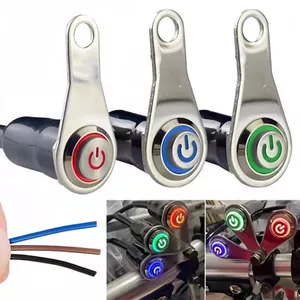 Công tắc sửa đổi xe máy Công tắc kim loại bằng thép không gỉ Công tắc đèn pha điều khiển kép hai kênh riêng biệt Công tắc ba dây G0C7