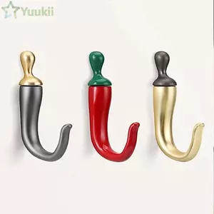 Móc mũ YUUKII, Móc áo hình tiêu tiết kiệm không gian, Lắp đặt vít sáng tạo Móc chìa khóa treo tường Trang chủ