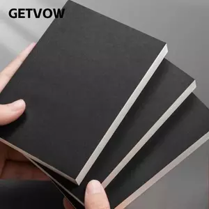 GETVOW Notepad nhỏ, 256 trang 128 tờ Sổ tay A6 bỏ túi, Dòng trống Lưới bên trong Trang giấy Kraft Bìa sổ ghi chú