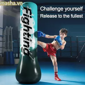 Túi đấm bơm hơi, Giảm căng thẳng dày cho trẻ em Boxing Post, Thiết kế cốc nhựa PVC di động Tập thể dục Túi cát Trò chơi tương tác gia đình