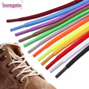 BORAGETE 1 Cặp Dây Giày Tròn, 4 MM 120cm 140cm Dây Boot, Dây Giày Màu Sợi Polyester Cổ Điển Mạnh Mẽ Giày Đi Bộ Đường Dài