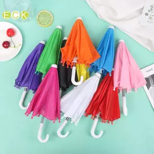 22CM Đồ chơi ô dù búp bê đầy màu sắc Đồ chơi đi mưa cho búp bê 18 inch Phụ kiện bé gái Đẹp