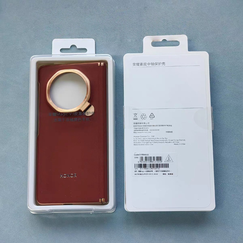Chính Hãng Cho Honor Magic V3 Ốp Lưng Da Sang Trọng Chân Đế Ốp lưng Chống Sốc Có Chân Đế Cho Honor Magic V3 5G