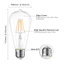 Bóng đèn dây tóc OIMG LED Retro Edison ST64 220V E27 2W / 4W / 6W / 8W / 12W / 16W Ánh sáng trắng 6000K Ánh sáng trung tính 4000K Ánh sáng ấm áp 3000K