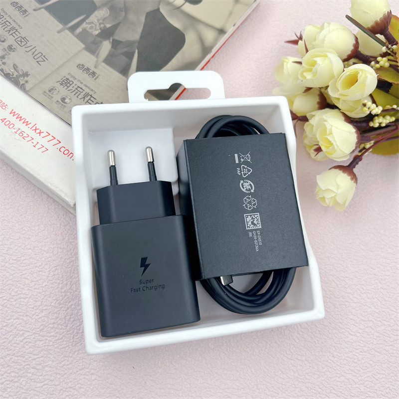 Dành Cho Chính Hãng Samsung S24 S25 Ultra Sạc 45W Sạc Nhanh Cho Galaxy S23 S22 Note20 Ultra Z Flip Fold 7 6 5 4 + 1.8M 5A Cáp