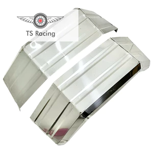 Cặp dè inox xe ba gác xe lôi 1 bánh 2 sọc có sóng