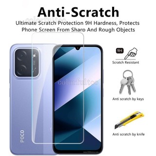 Phim Bảo Vệ Kính 2in1 Cho Xiaomi Poco C85 C75 PocoC75 4G 5G 9H HD Điện Thoại Mặt Trước Kính Cường Lực Phim Bảo Vệ Màn Hình Camera Mặt Sau Ống Kính Phim Cho C 85 PocoC85 2025