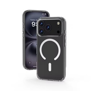 [JLK] Vỏ từ tính trong suốt pha lê cho iPhone 17 Air 17Pro 16 15 14 Plus 13 12 11 Pro Max Chống sốc trong suốt cho vỏ sạc không dây