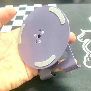 Giá đỡ điện thoại bằng kim loại xoay 360° Đệm silicon chống trượt, có thể gập lại kệ điện thoại nhựa