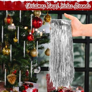 FANGHUI Cây Giáng Sinh Dây Kim Loại, Lễ Hội Trang Trí Dây Icicle Tinsel Có Thể Tái Sử Dụng, Màu Vàng rực rỡ Màu Bạc Cây Giáng Sinh Thiếc Icicles Đồ Dùng Trang Trí Giáng Sinh