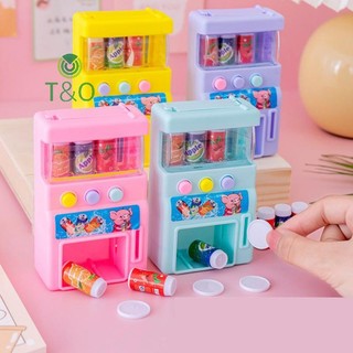 [T & O-t] Máy bán hàng tự phục vụ mô phỏng trẻ em kèm tiền xu Đồ chơi chơi chơi [mới]