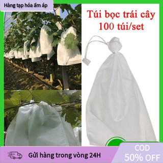 Túi Bọc Trái Cây Kích Thước 17x27cm Và 20x30cm, Vải Không Dệt Có Dây Rút, Chống Côn Trùng Cho Ổi, Na..., Dùng Lâu Bền, C