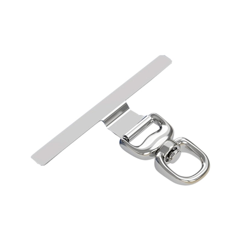 Redbaiaa1 Dây đeo điện thoại bằng thép không gỉ Tab mỏng Miếng dán chống gỉ Xoay cho dây đeo cổ tay đeo chéo an toàn