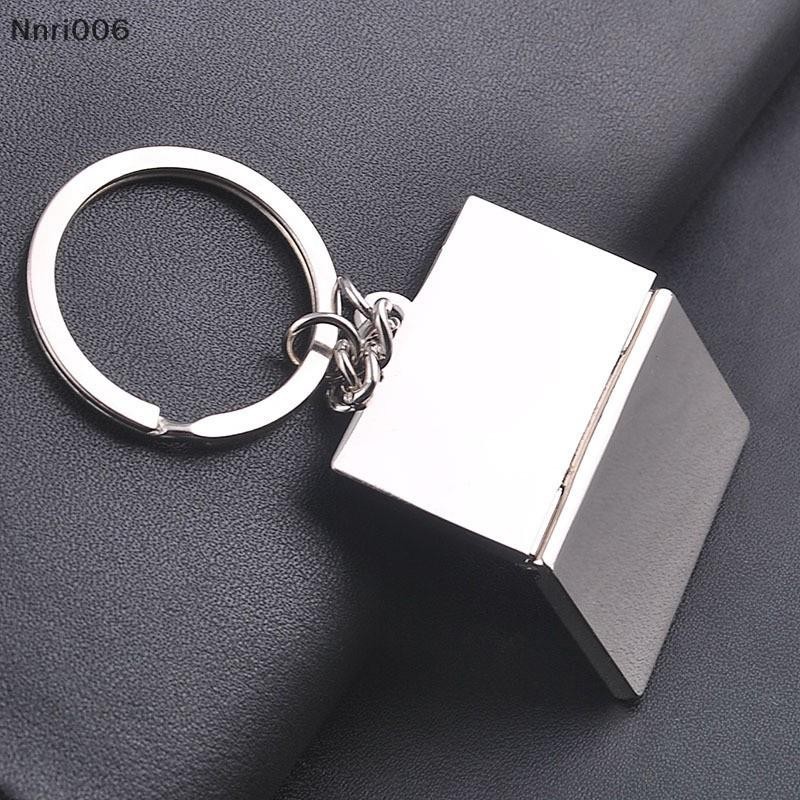 [Nnri006] Móc khóa túi đựng máy tính xách tay mô phỏng kim loại sáng tạo [Vn]