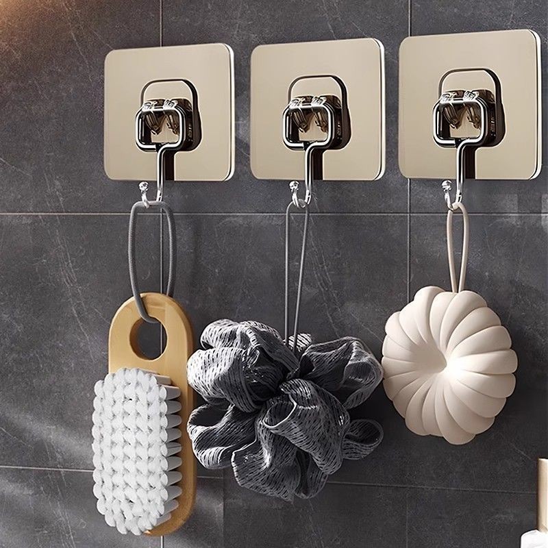 Móc Cực Lớn Siêu Dính Tường Đục Lỗ Nhà Bếp Ký Túc Xá Vật Nặng Dính Móc Treo Tường Văn Hóa Sáng Tạo Vật Dụng Văn Hóa 9.16 H9OX